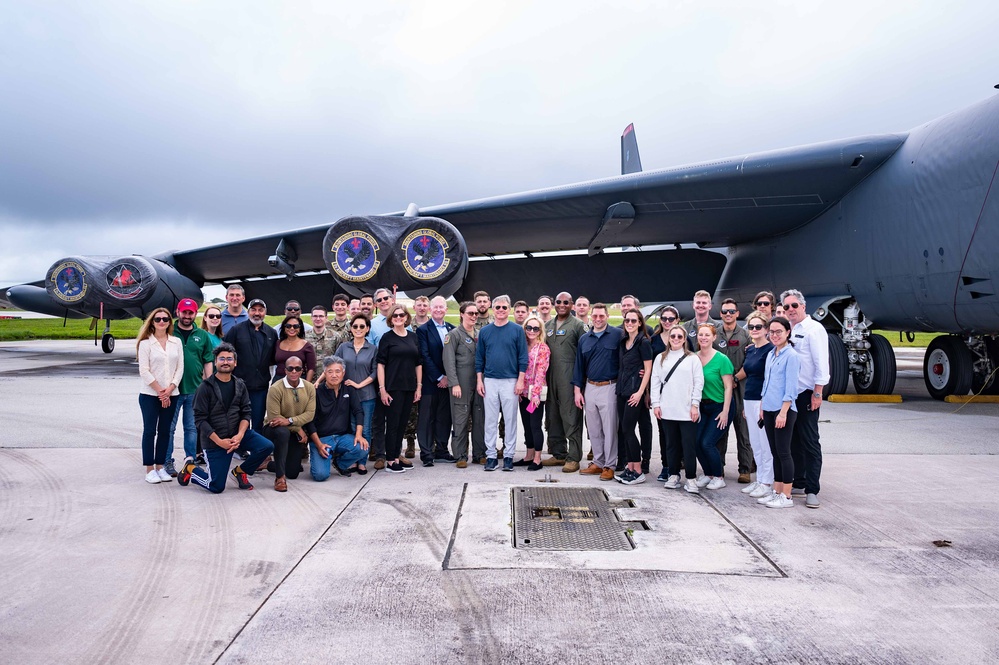 U.S. Texas State Representative Michael McCaul visits deployed strikers