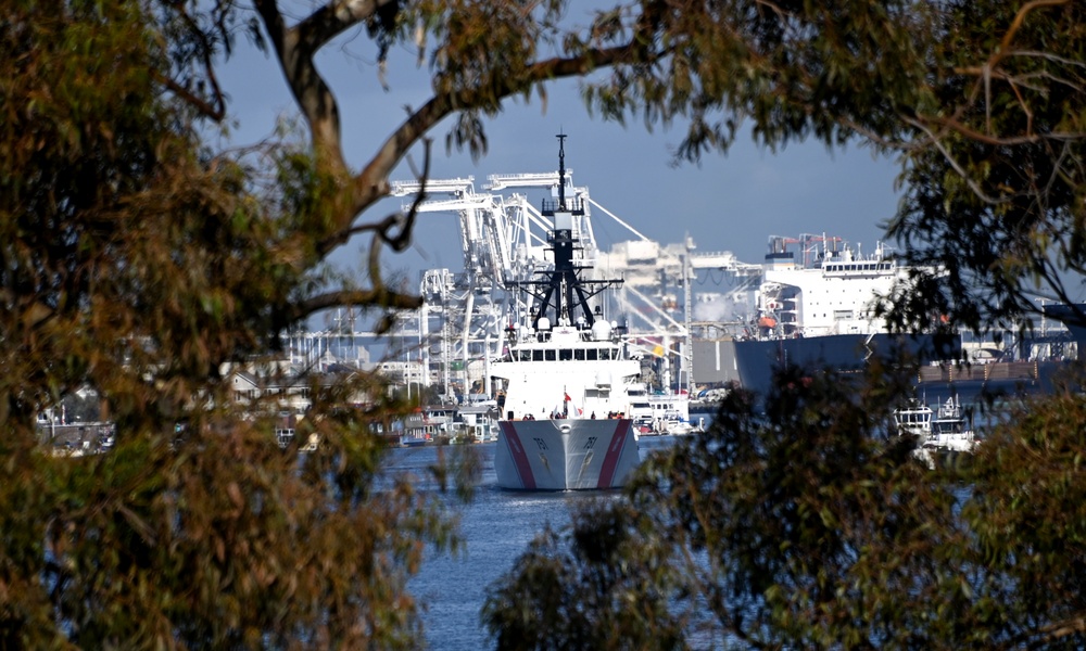 Coast Guard Cutter Waesche returns home following 90-day counternarcotics patrol