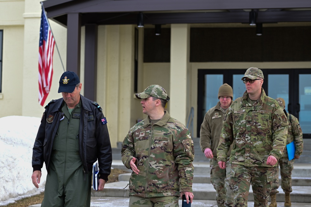 Royal Australian Air Force Air Vice-Marshal Carl Newman visits JBER