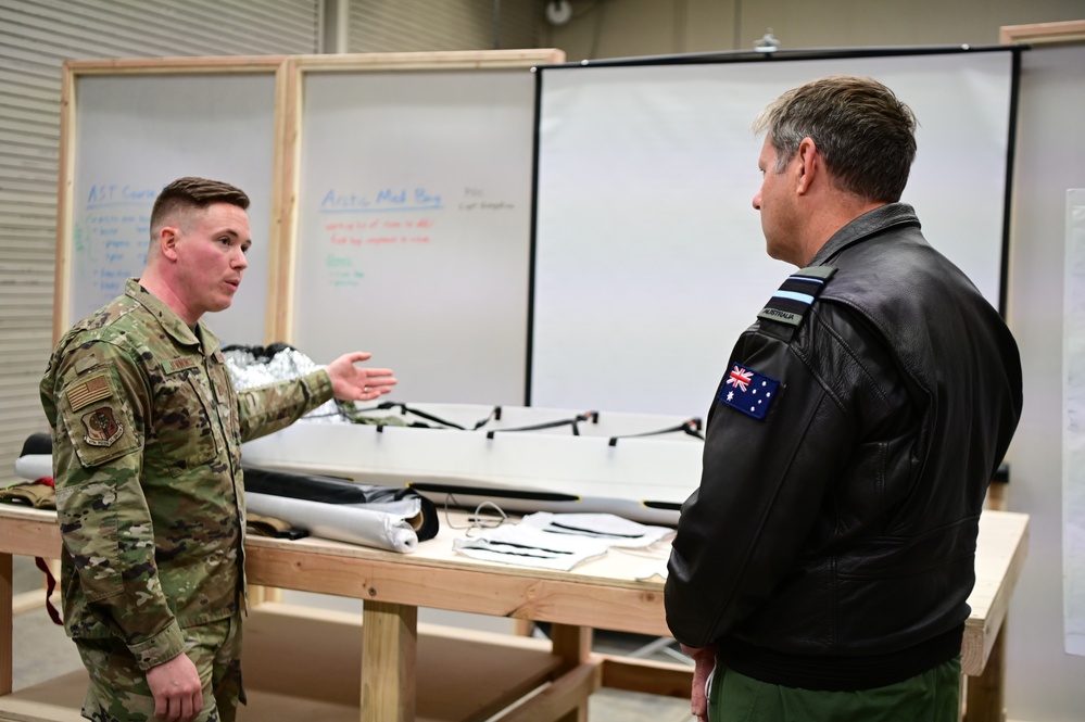 Royal Australian Air Force Air Vice-Marshal Carl Newman Visits JBER