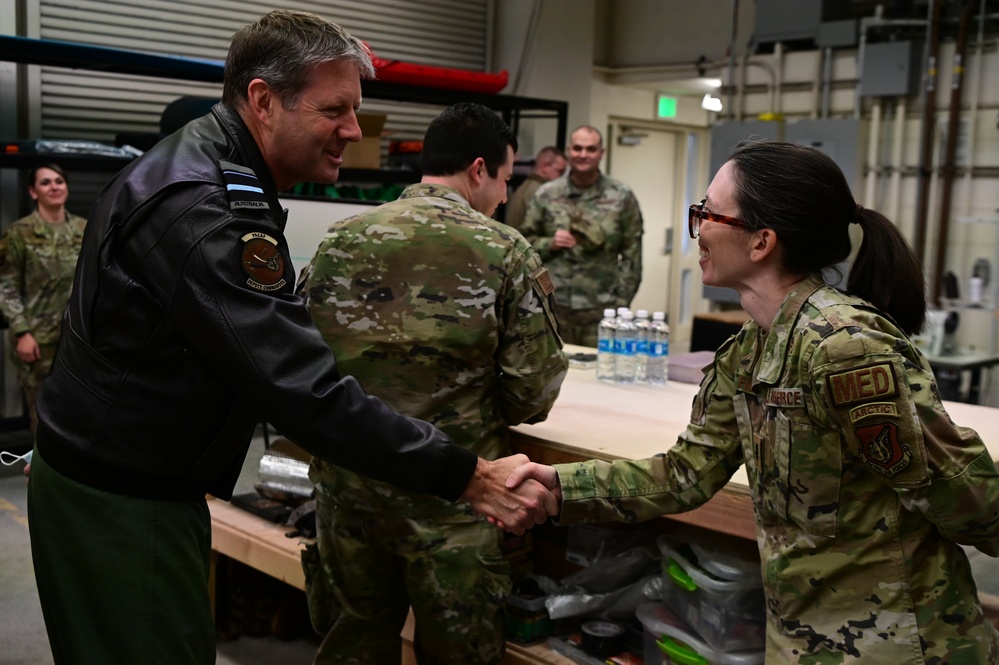 Royal Australian Air Force Air Vice-Marshal Carl Newman Visits JBER