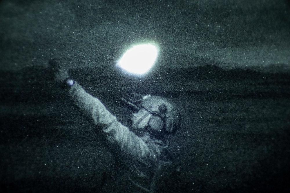 1st ANGLICO Conducts Simulated Lowlight Close Air Support