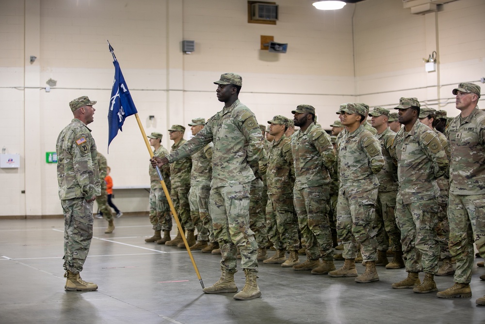 Soldiers from the 182nd Inf. Bn. return from Deplyoment