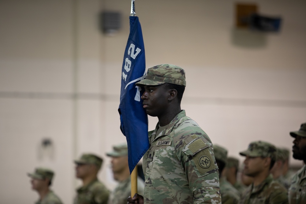 Soldiers from the 182nd Inf. Bn. return from Deplyoment