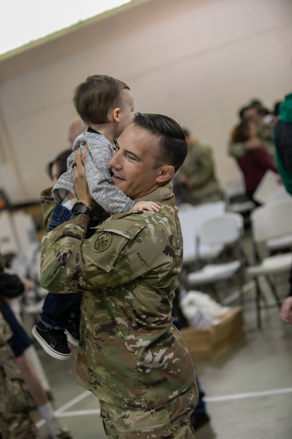Soldiers from the 182nd Inf. Bn. return from Deplyoment