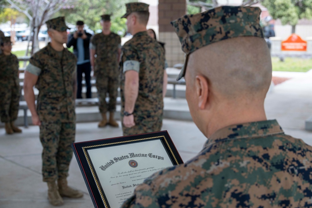 I MEF Marine earns meritorious promotion