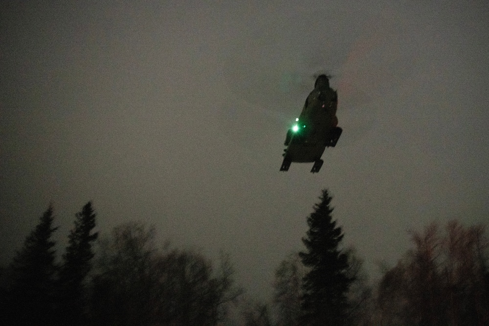 11th Airborne Division Soldiers conduct air assault during JPMRC-AK 23-02