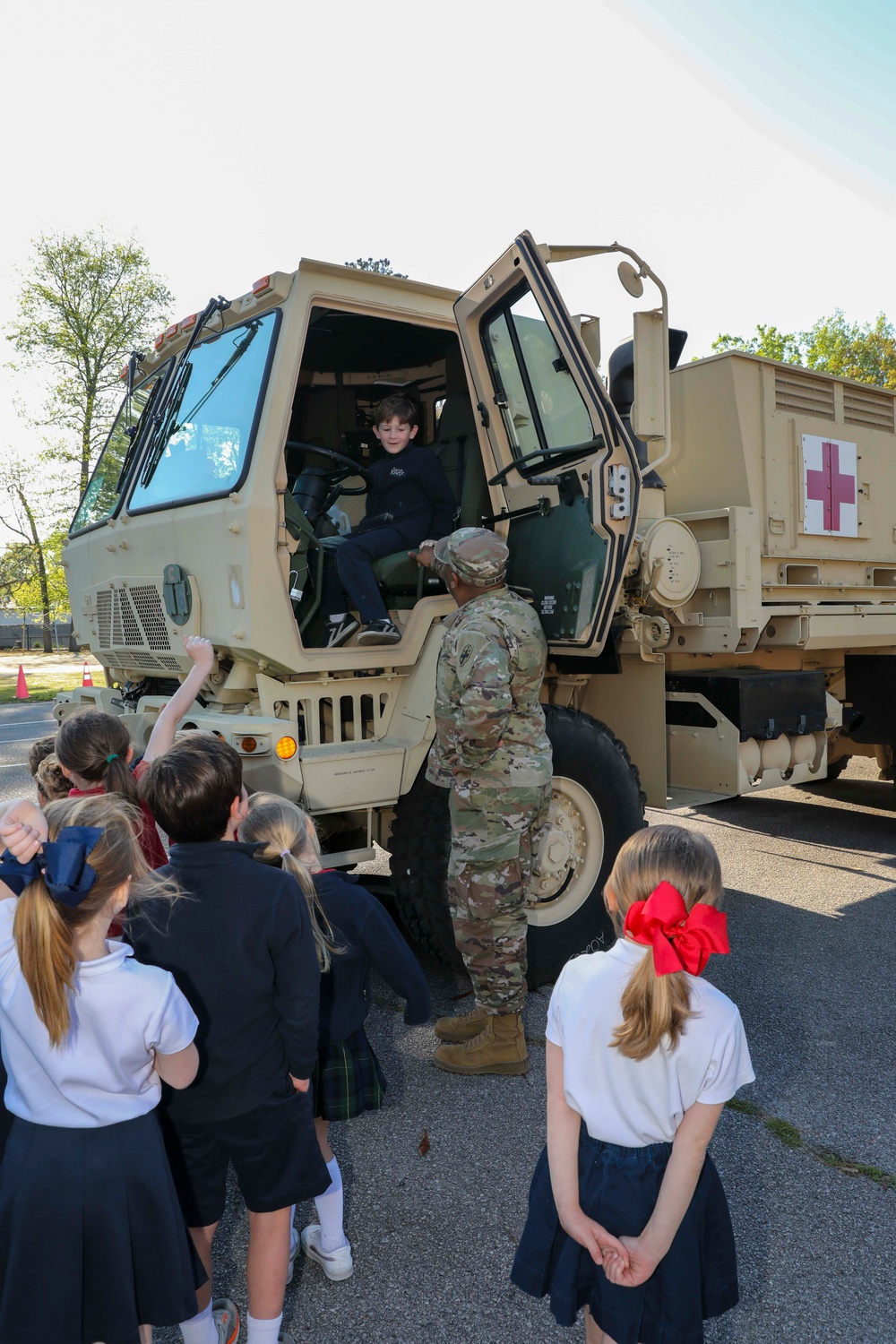 Teaching Kids How the Army Reserve Treats Boo-boos and Owies