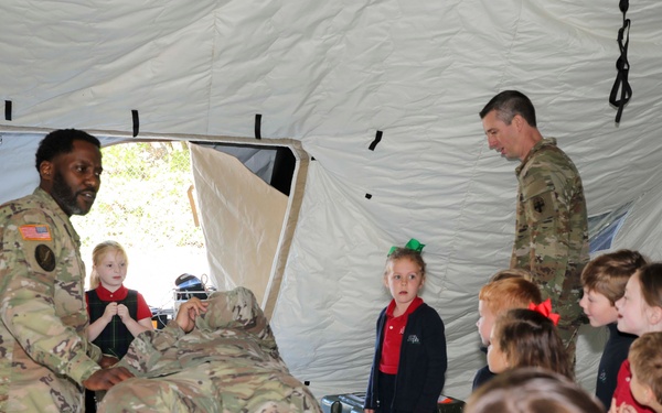 Teaching Kids How the Army Reserve Treats Boo-boos and Owies