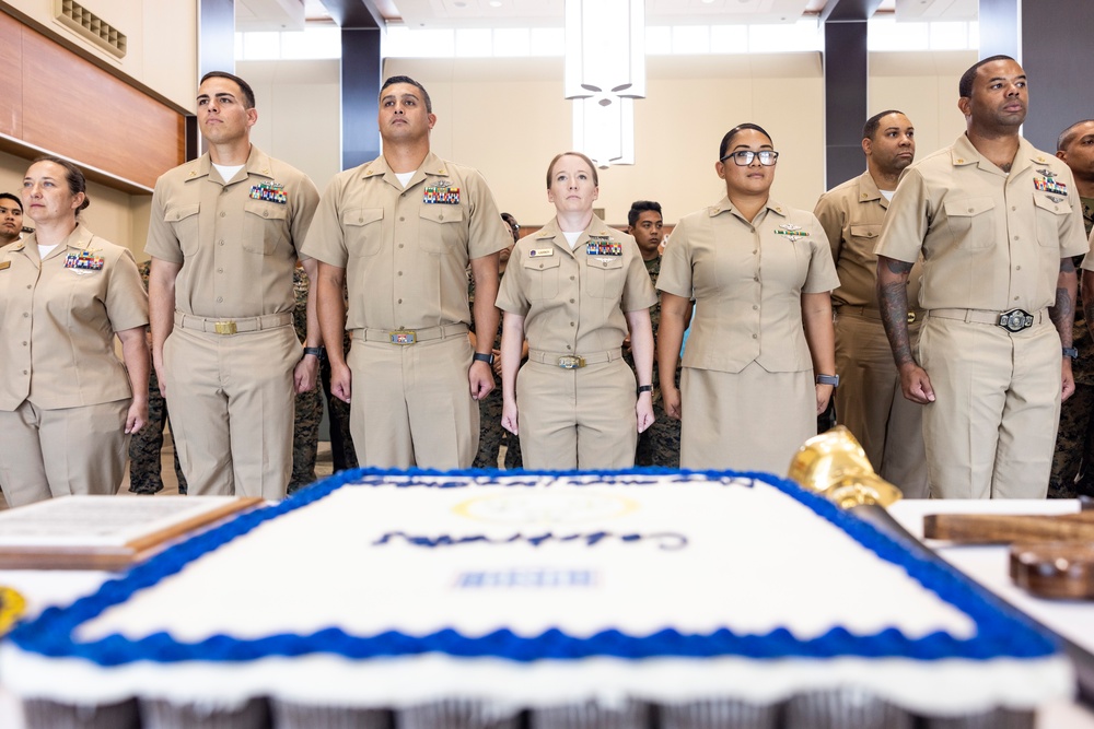 130th Navy Chief Petty Officer Birthday Cake Cutting Ceremony, MCBH