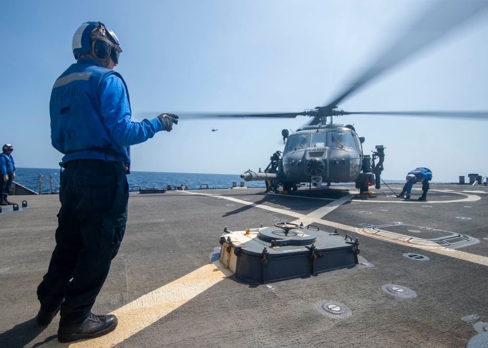 USS Paul Hamilton Helo Operations