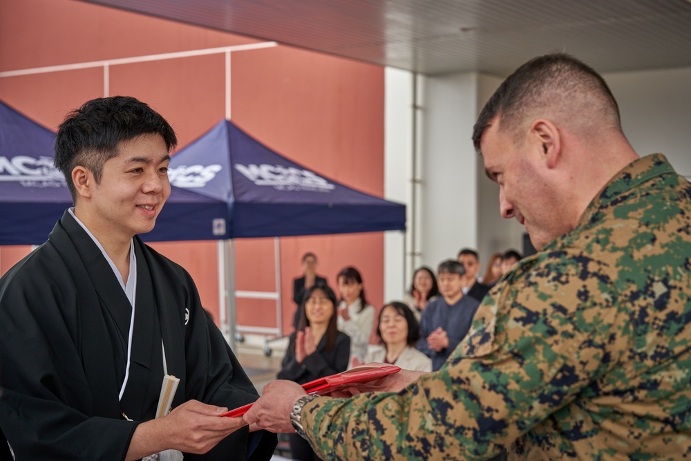 Medical doctors receive fellowship diploma at Marine Corps Air Station Iwakuni