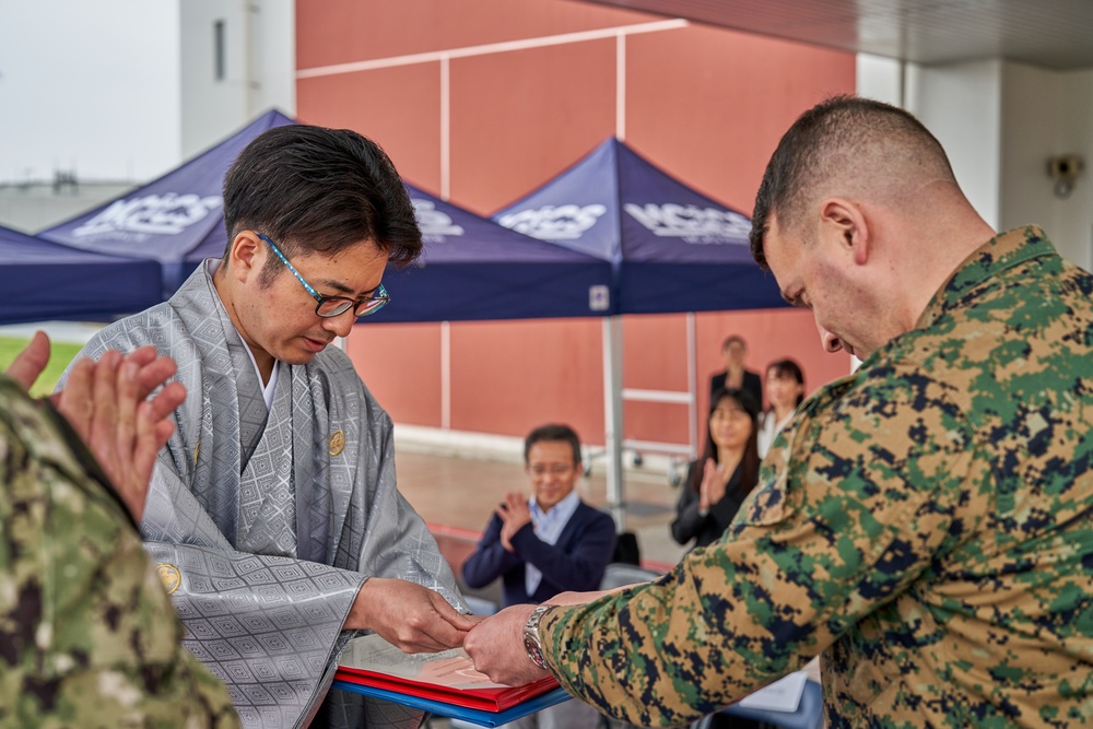 Medical doctors receive fellowship diploma at Marine Corps Air Station Iwakuni