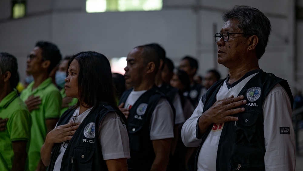 Balikatan 23 | U.S. Army Soldiers attend flag raising ceremony in Claveria