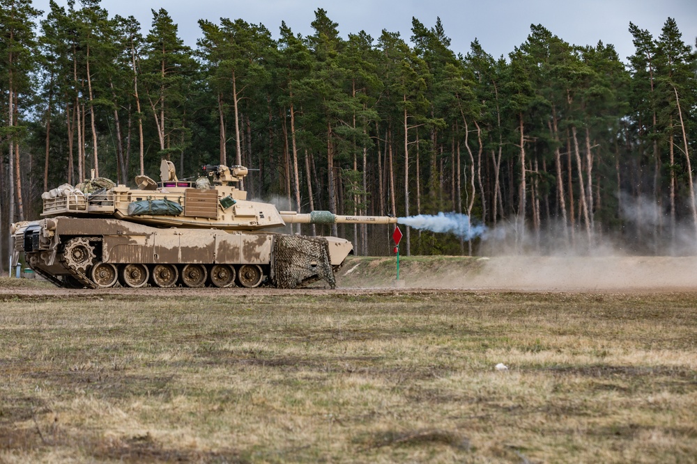 1-9 Headhunters and German Combined Arms Tank Live Fire Exercise