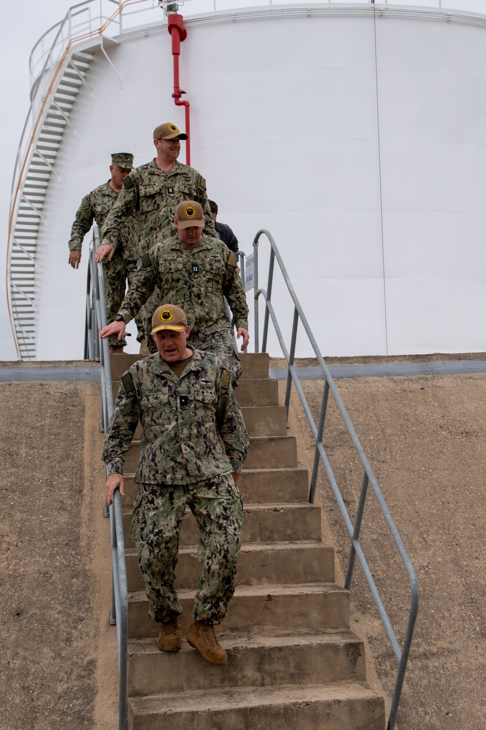 Rear Adm. Collins Tours NAVSTA Rota Fuel Facilities