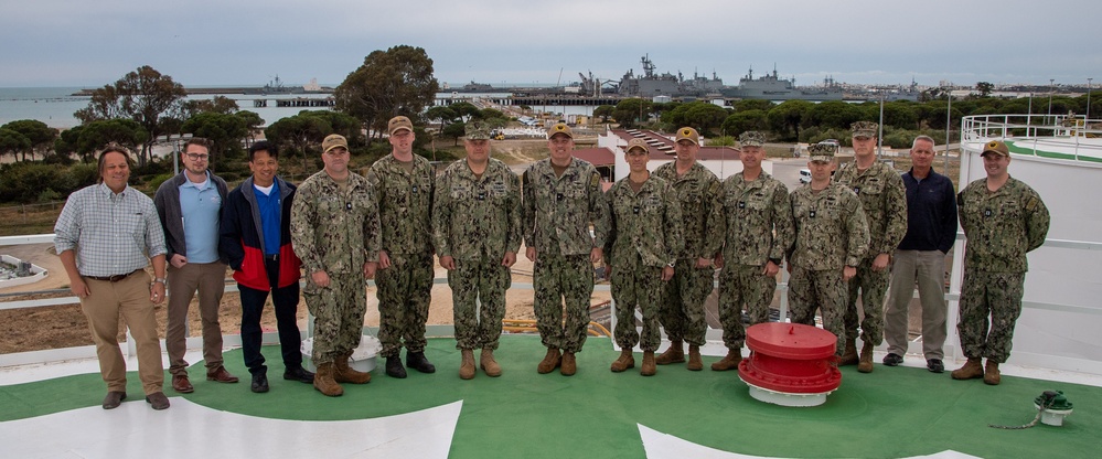 Rear Adm. Collins Tours NAVSTA Rota Fuel Facilities