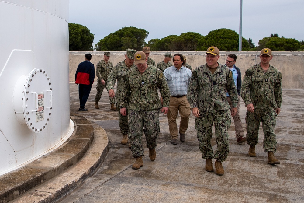 Rear Adm. Collins Tours NAVSTA Rota Fuel Facilities