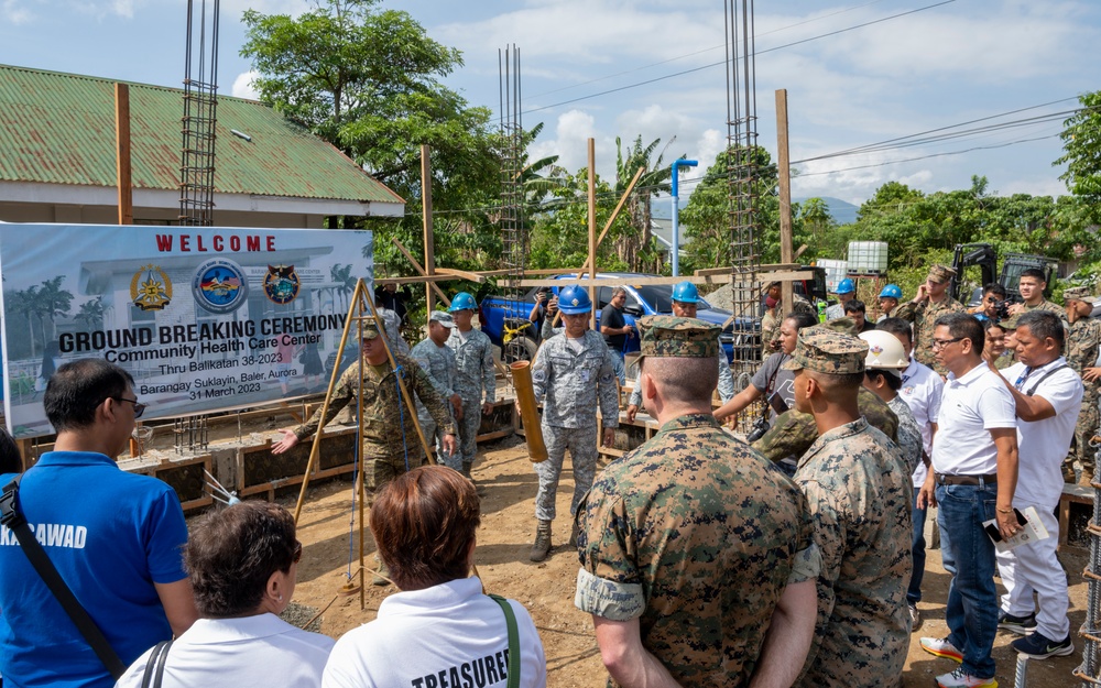 Balikatan 23 | Groundbreaking of Community Health Care Center in Aurora, Philippines