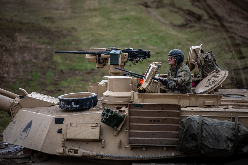 German Leopards and 1-9 CAV Apache Co. Abrams Tanks Charge the Field in Poland