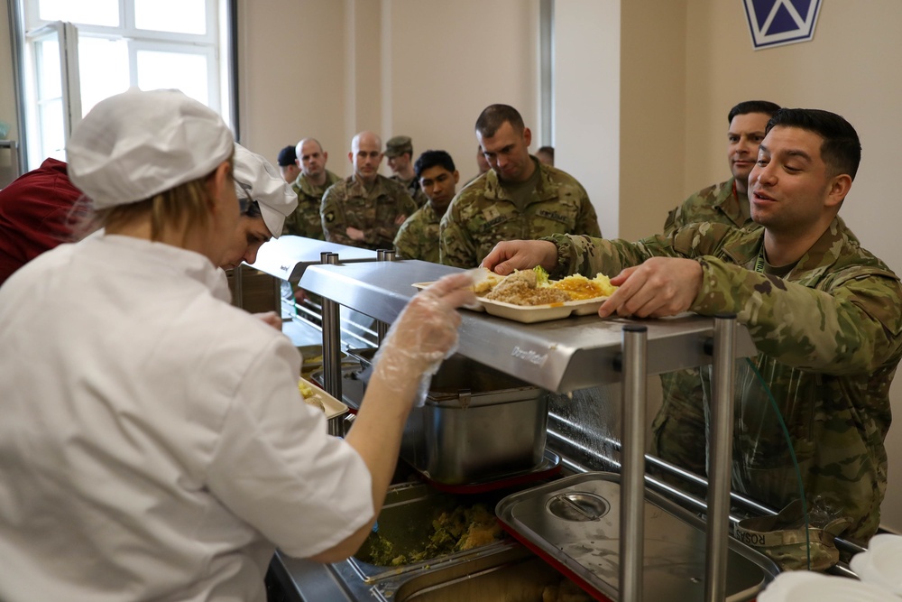 USAG-Poland Celebrates Opening of New Dining Facility