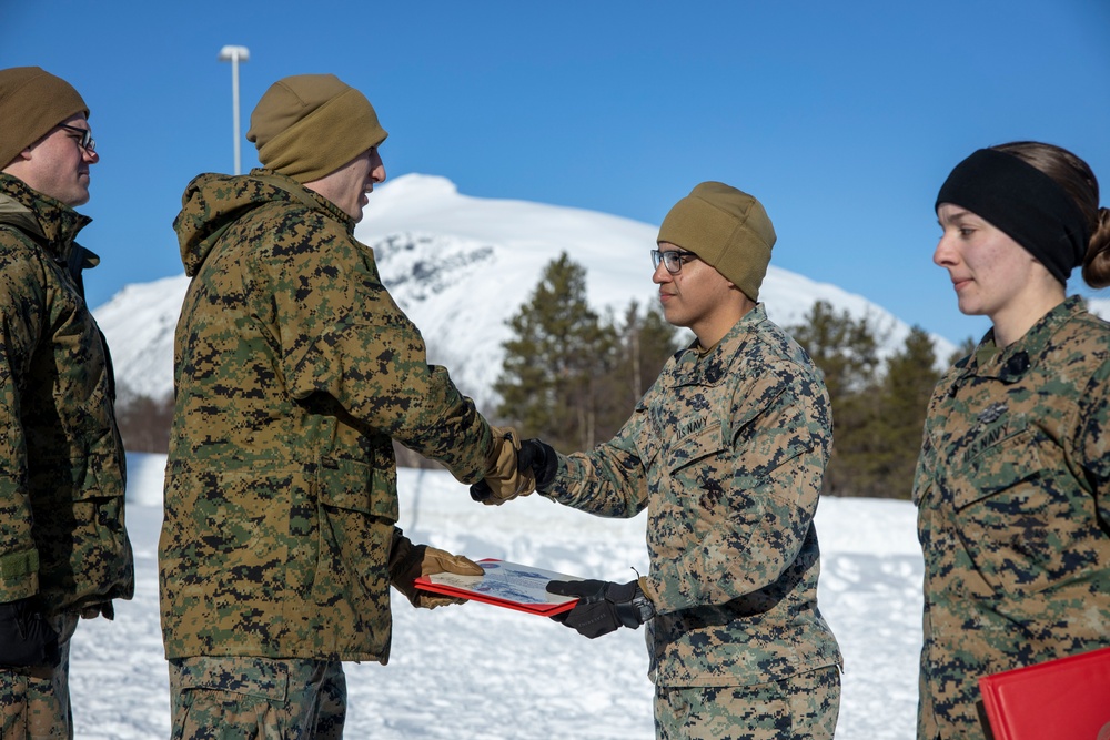 2d CEB Marines Receive FMF Pins