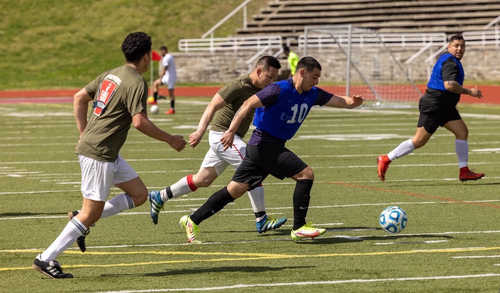 The Marine Corps Community Services hosts the Quantico Crossroads Cup 7v7 soccer tournament at Butler Stadium