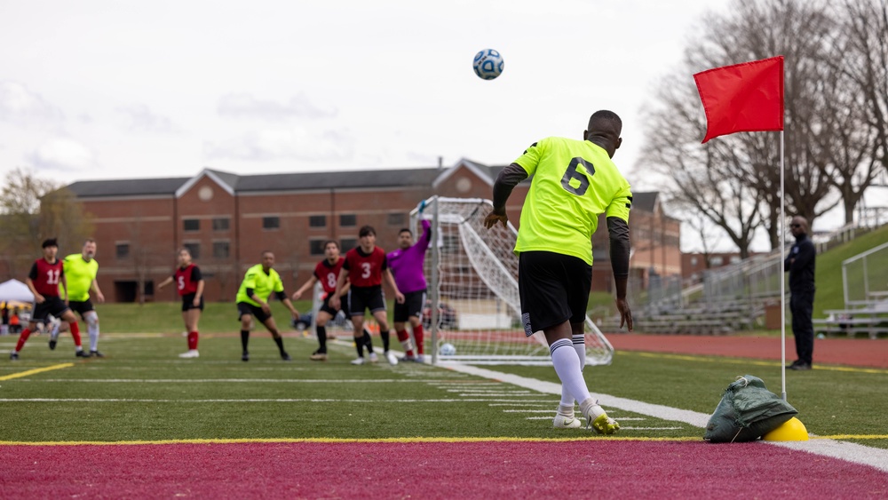 The Marine Corps Community Services hosts the Quantico Crossroads Cup 7v7 soccer tournament at Butler Stadium