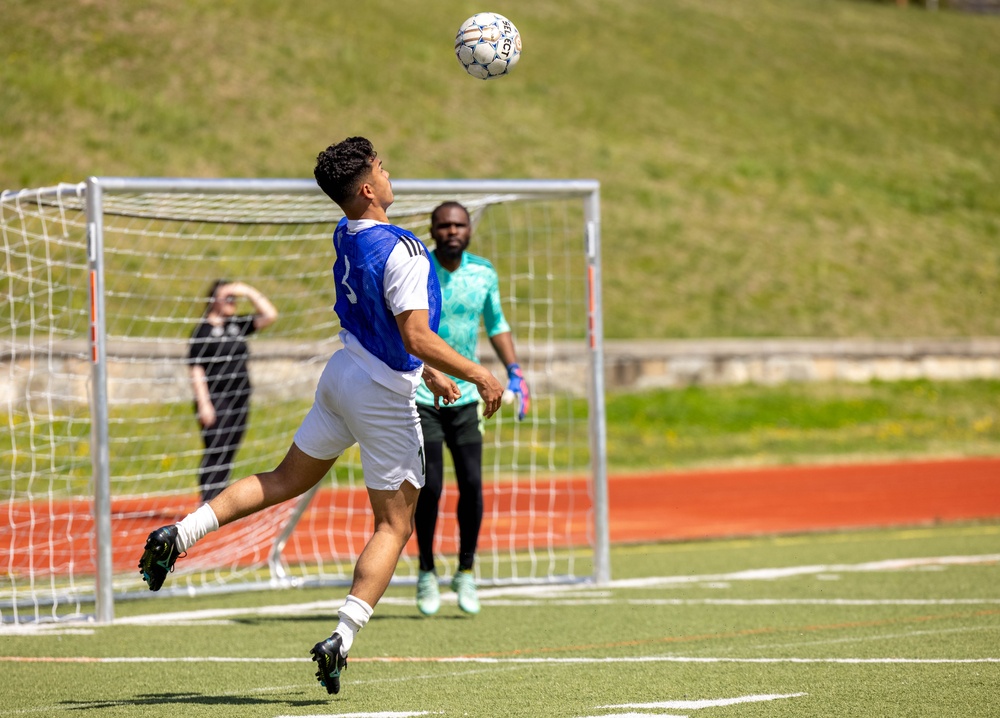 The Marine Corps Community Services hosts the Quantico Crossroads Cup 7v7 soccer tournament at Butler Stadium