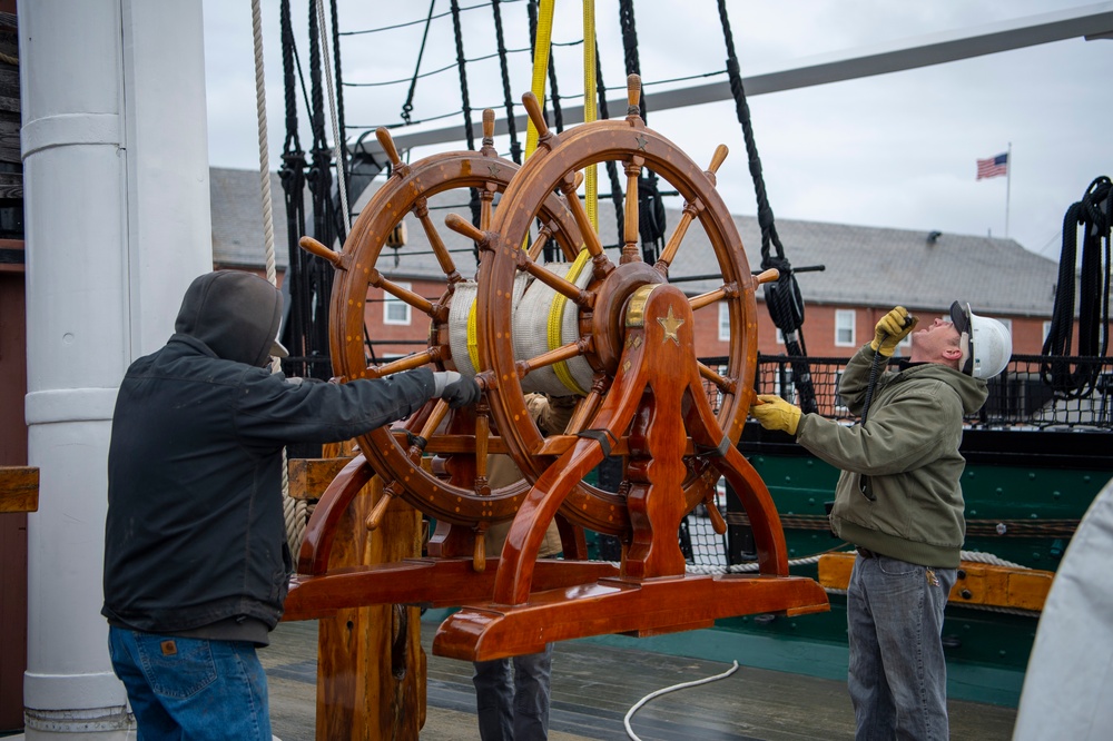 NHHC places helm aboard USS Constitution