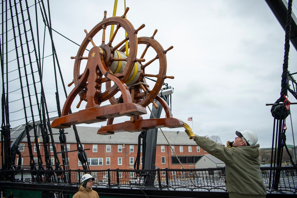 NHHC places helm aboard USS Constitution