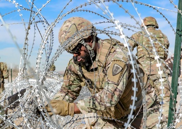 National Guard barrier in El Paso effective