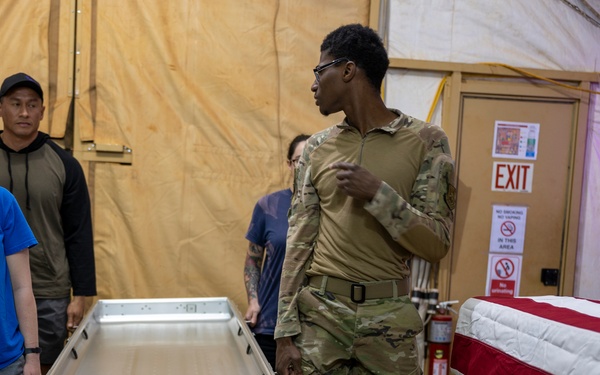 AB 101 services flight conducts mortuary affairs training
