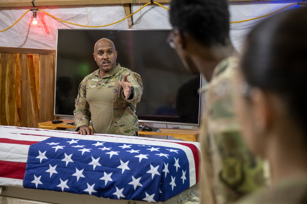 AB 101 services flight conducts mortuary affairs training