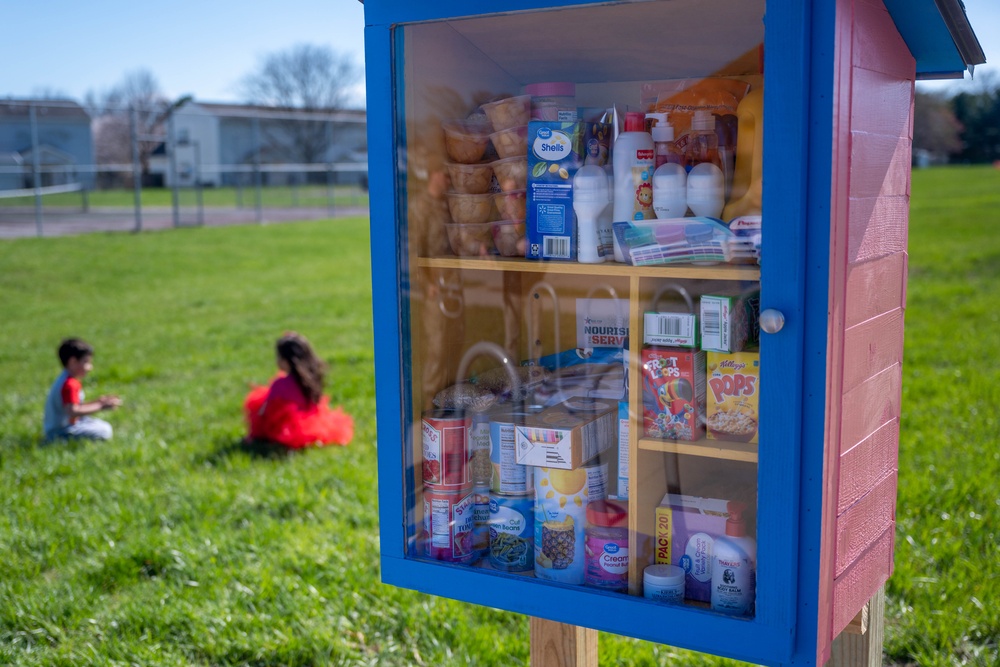 Team Scott partners with community to install a Blessing Box on base