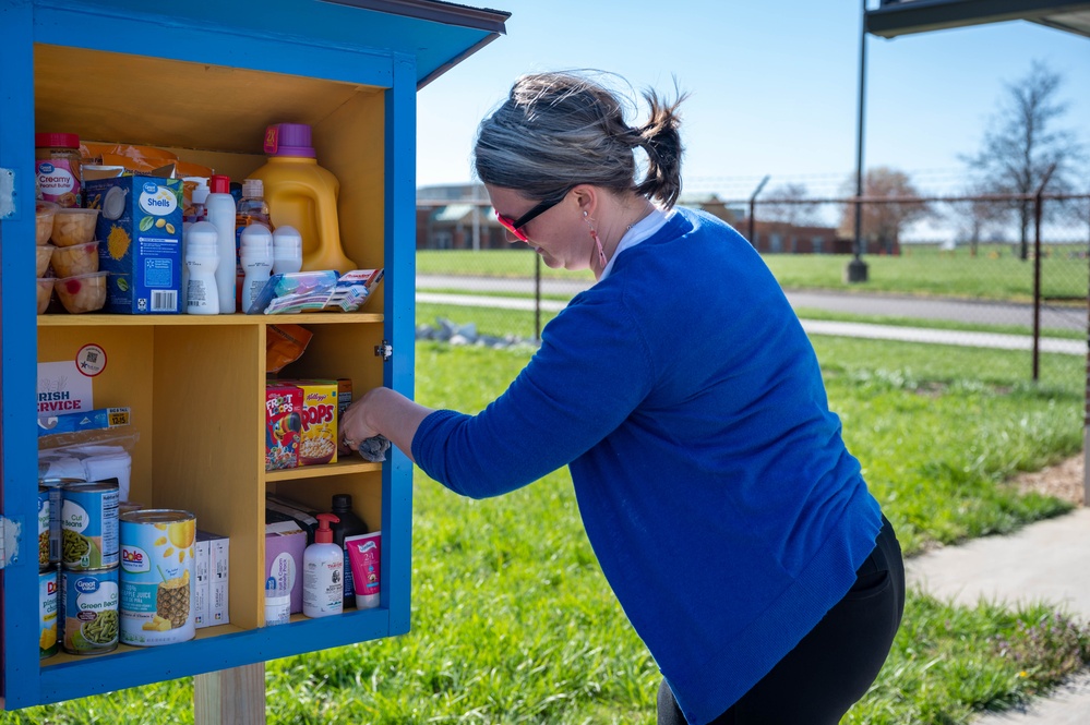 Team Scott partners with community to install a Blessing Box on base