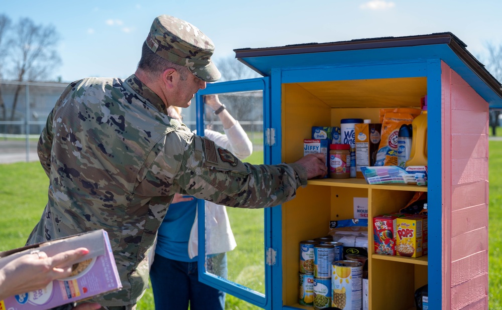 Team Scott partners with community to install a Blessing Box on base