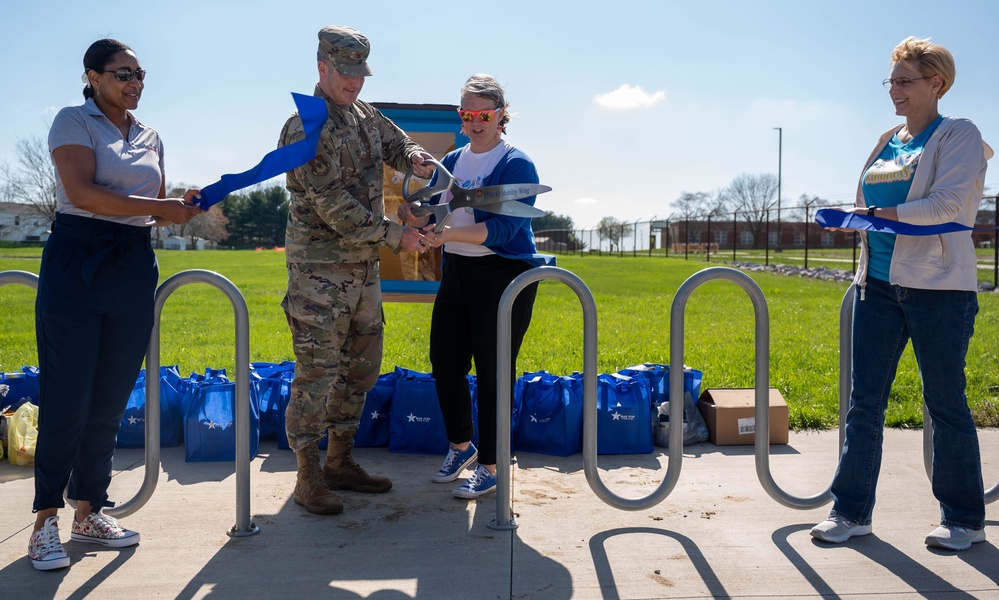 Team Scott partners with community to install a Blessing Box on base