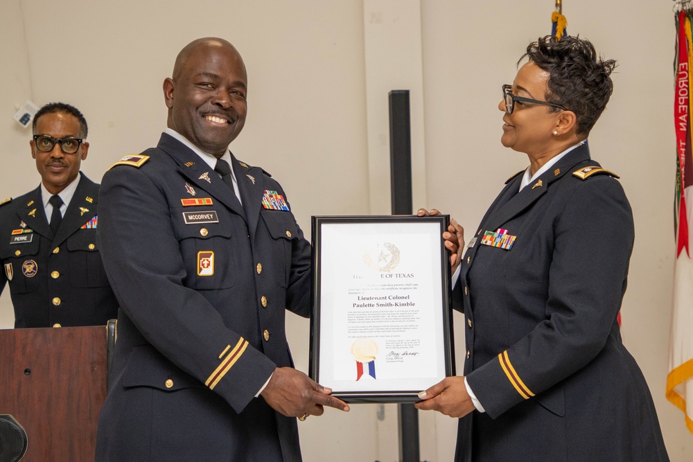 Lt. Col. Smith-Kimble Retires out of the Army Nurse Corps after 36 Years of Service