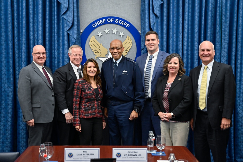 CSAF Brown meets San Antonio Chamber of Commerce