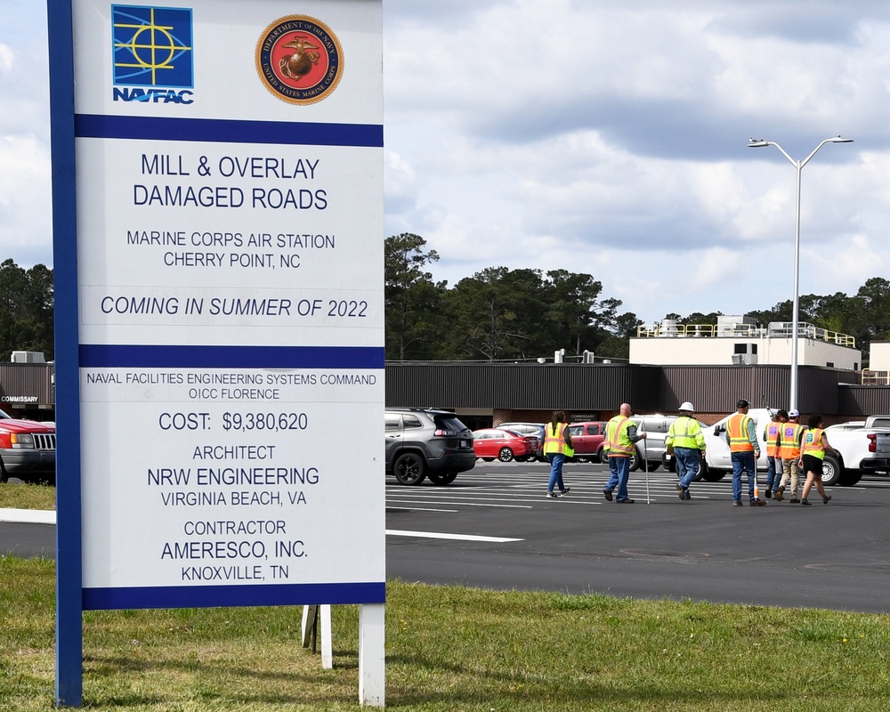 Mill and Overlay Improves Cherry Point Shopping Area