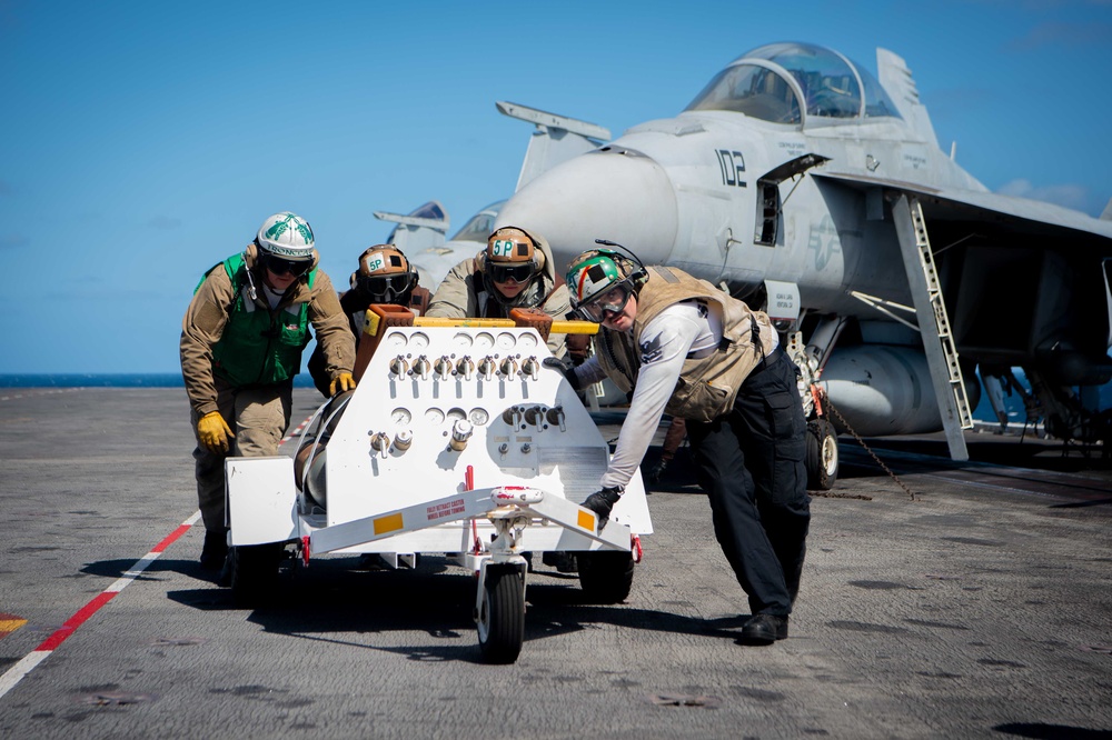 USS Carl Vinson (CVN70) Sailors Conduct Flight Operations