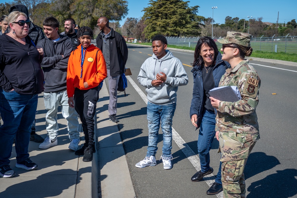 Solano County students tour Travis Air Force Base