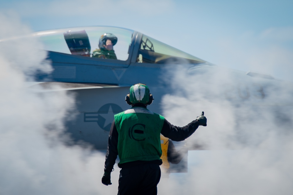 USS Carl Vinson (CVN70) Sailors Conduct Flight Operations