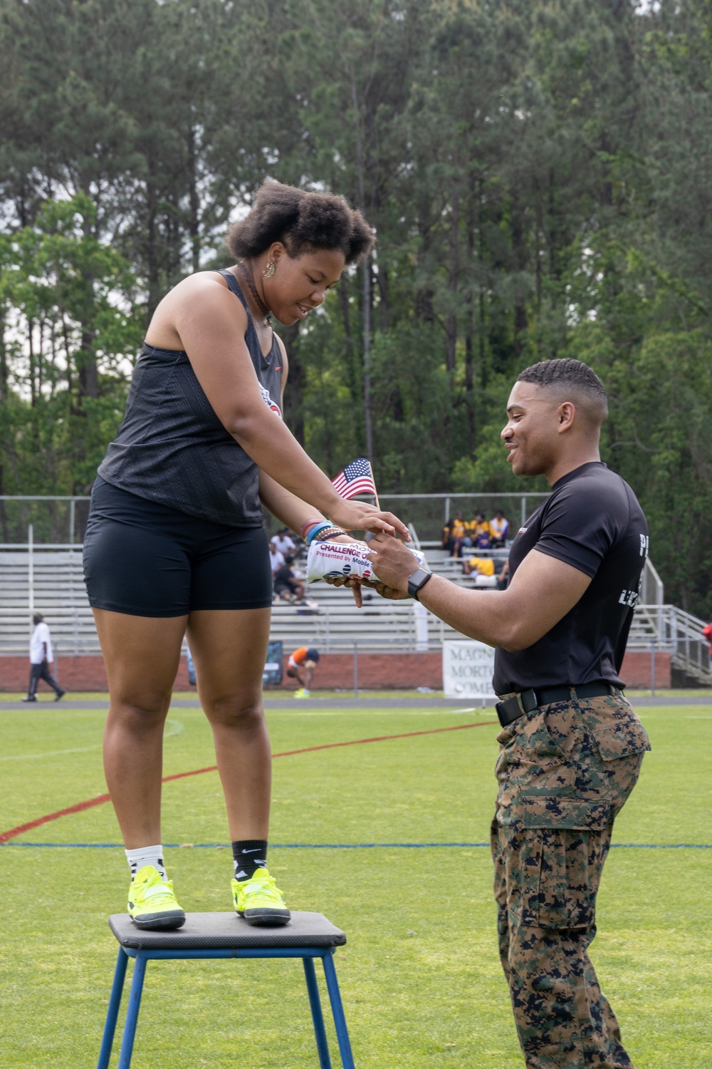 U.S. Marines attend Challenge of Champions in Mobile. Alabama