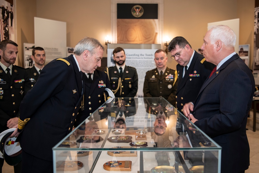 Belgian Chief of Defence Adm. Michel Hofman Visits Arlington National Cemetery