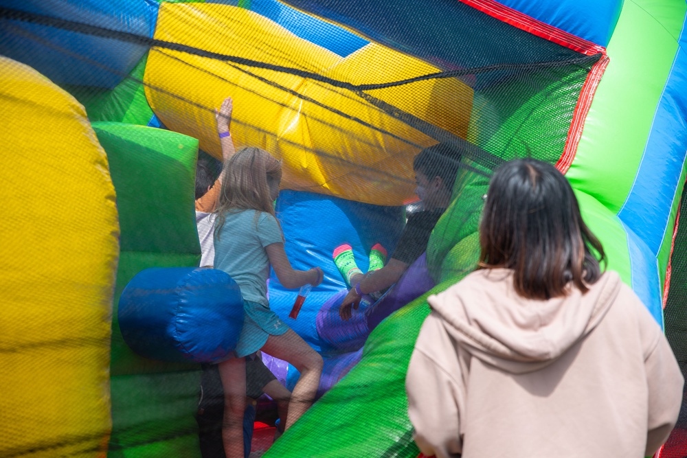 Bolden Elementary Middle School hosts a carnival for Month of the Military Child