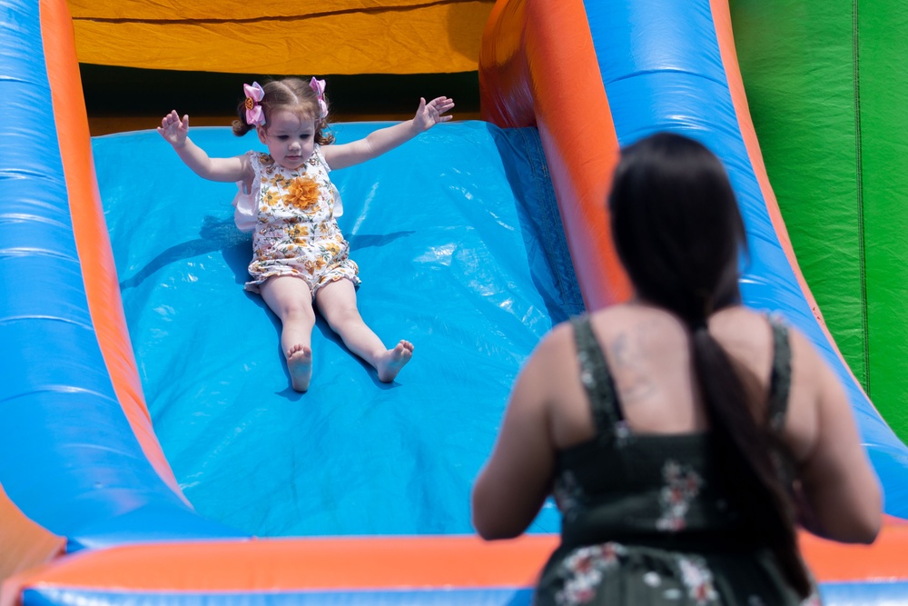 Bolden Elementary Middle School hosts a carnival for Month of the Military Child