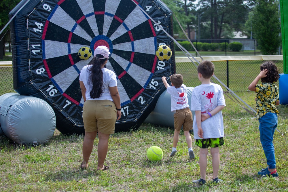 Bolden Elementary Middle School hosts a carnival for Month of the Military Child