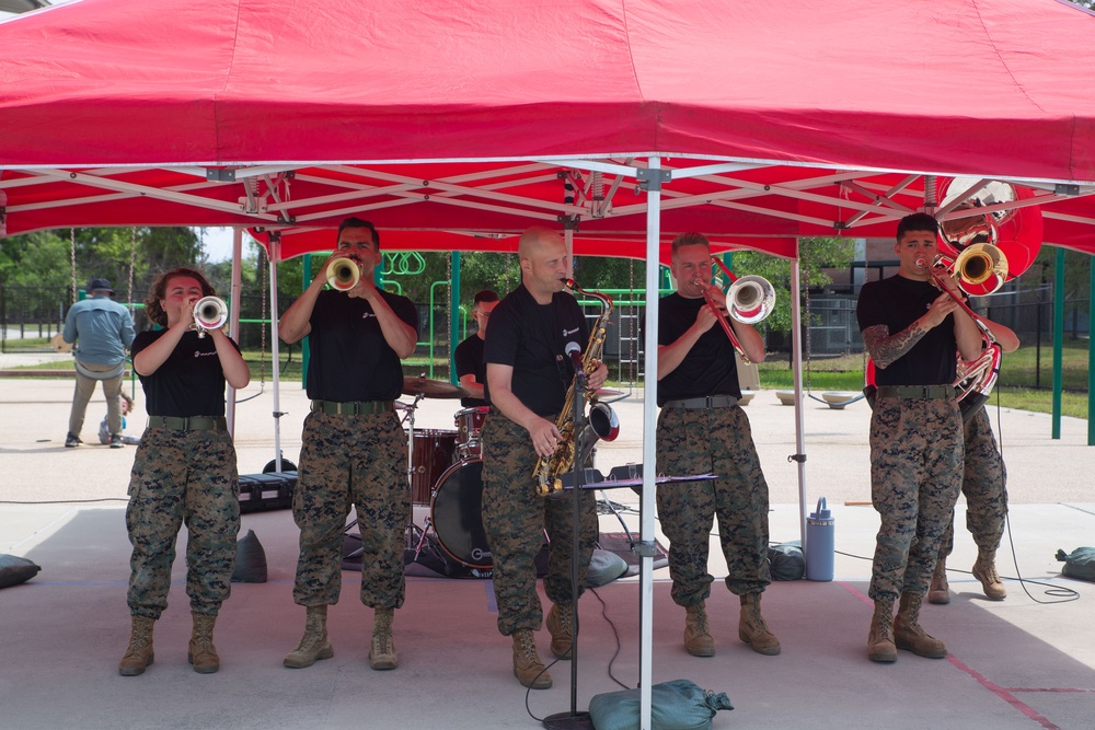 Bolden Elementary Middle School hosts a carnival for Month of the Military Child